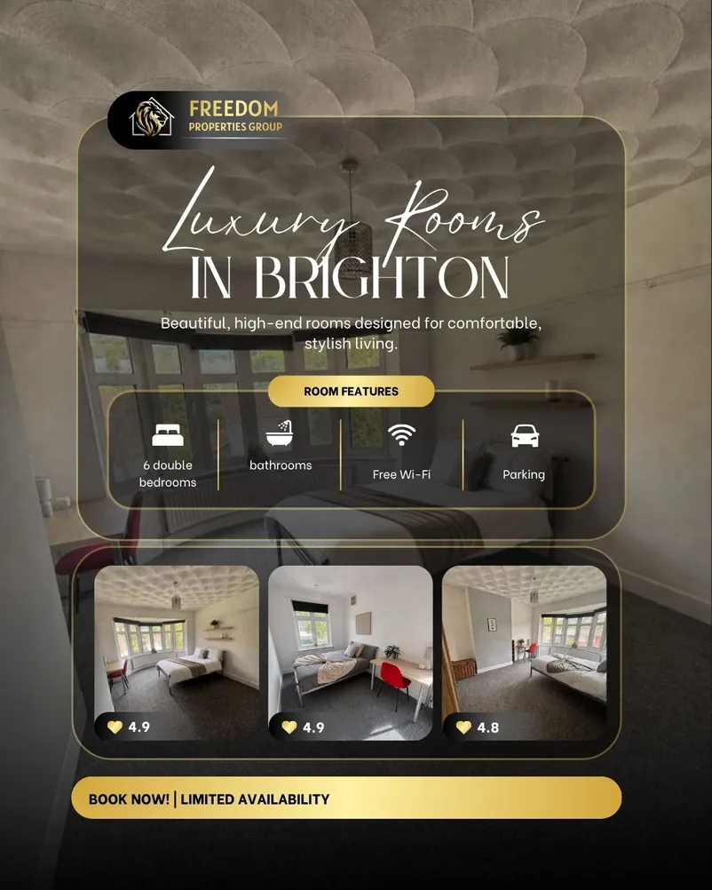 Double Room To Rent in Brighton – property photo 1
